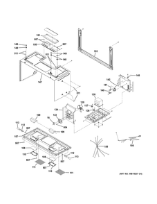 INTERIOR PARTS Diagram and Parts List for RVM5160DH3CC  General Electric Range