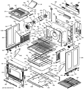 Body Parts Diagram and Parts List for P2S920SEF3SS  General Electric Range