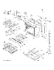 Lower Oven Diagram and Parts List for CTD90FP3N2D1  General Electric Wall Oven