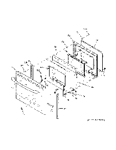 Door Diagram and Parts List for JB750EJ7ES  General Electric Range