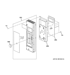 Control Parts Diagram and Parts List for PVM9179DF3BB  General Electric Microwave