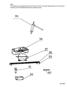 COMPRESSOR Diagram and Parts List for MTE18HTKABB  General Electric Refrigerator