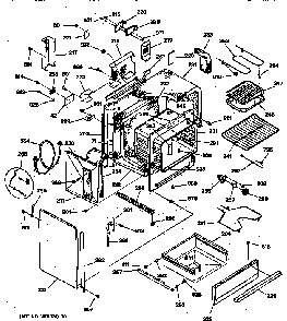 Body Parts Diagram and Parts List for JSP39WV2WW  General Electric Range