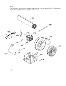 BLOWER & DRIVE ASM Diagram and Parts List for GTMS855ED1MC  General Electric Dryer