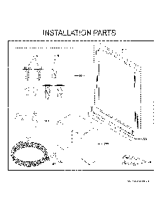 Installation Parts Diagram and Parts List for CDT805P2N5S1  General Electric Dishwasher