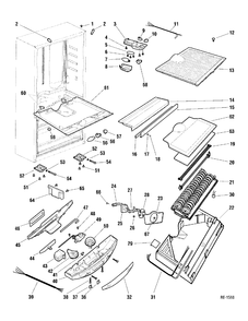Part Location Diagram of WR2S32 GE THERMAL BREAK
