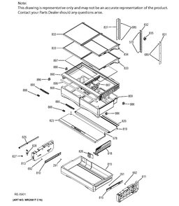 Part Location Diagram of WG03F04841 GE GROMMET COMPRESSOR