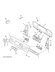 Part Location Diagram of WB07X27826 GE END PLATE RT (BK)