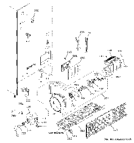 Machine compartment Diagram and Parts List for CFE26KP2NNS1  General Electric Refrigerator