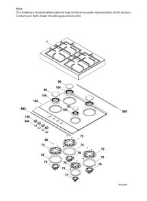 Part Location Diagram of WS01A00991 GE MODULE SUPPORT