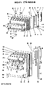 Doors Diagram and Parts List for CTX18GGB  Hotpoint Refrigerator
