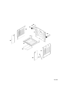 Part Location Diagram of WS01L00205 GE HINGE DOOR