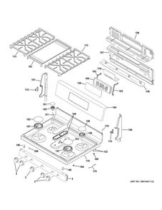 Part Location Diagram of WB36X24875 GE BACKGUARD RANGE