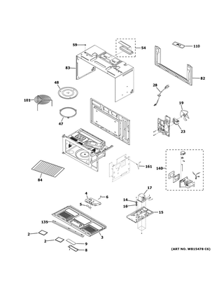 Oven Cavity Parts 2 Diagram and Parts List for CVM9179SL2SS  General Electric Microwave