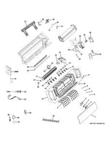 Room Air Conditioner 1 Diagram and Parts List for ASYW12CRDDA1  General Electric Air Conditioner