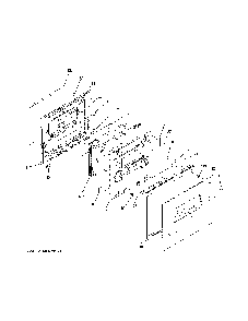 Upper Door Diagram and Parts List for JRP28SK5SS  General Electric Wall Oven