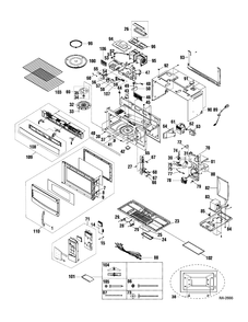 MICROWAVE Diagram and Parts List for PVM1870WMC02  General Electric Microwave