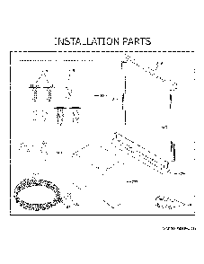 Installation Parts Diagram and Parts List for CDT805P2N4S1  General Electric Dishwasher