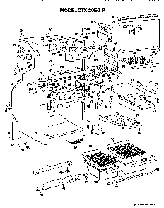 Cabinet Parts Diagram and Parts List for CTX20EGR  Hotpoint Refrigerator