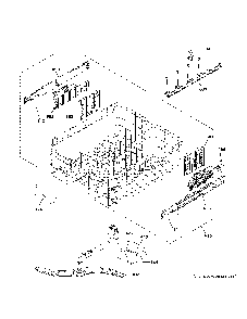Upper Rack Assembly Diagram and Parts List for PDT755SYR4FS  General Electric Dishwasher