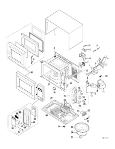 Part Location Diagram of WB24M167 GE NO LONGER AVAILABLE