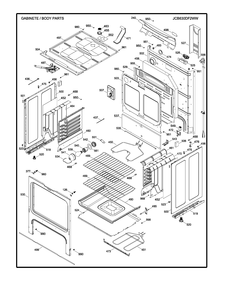Part Location Diagram of WS01F02438 GE RECEPTACLE PUSH-IN