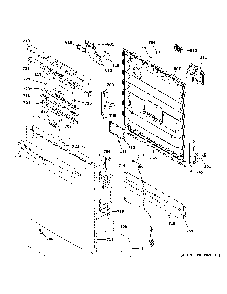 Escutcheon And Door Assembly Diagram and Parts List for GDT535PSMBSS  General Electric Dishwasher