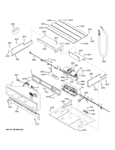 Control Panel Diagram and Parts List for CTS70DM2N2S5  General Electric Wall Oven
