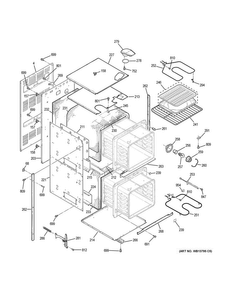 Part Location Diagram of WB44X26290 GE ELEMENT BAKE (2000W)