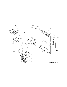 Ice Maker And Dispenser Diagram and Parts List for PFE28PYNEFS  General Electric Refrigerator