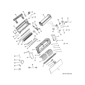 Room Air Conditioner Diagram and Parts List for GS24WP2BEA1  General Electric Air Conditioner