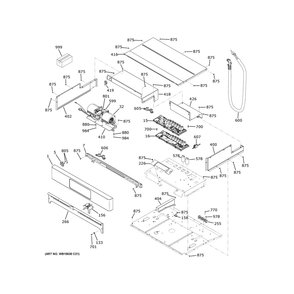 Control Panel Diagram and Parts List for CTD90FP4N5W2  General Electric Wall Oven