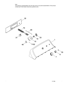 CONTROL SYSTEM Diagram and Parts List for GTD40GBMK0WW  General Electric Dryer