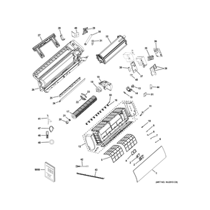 Room Air Conditioner Diagram and Parts List for QS12WP2BEA1  General Electric Air Conditioner