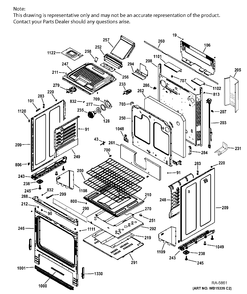 Part Location Diagram of WS01A02227 GE SPACER COMPLEMENT DG