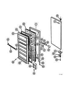 FREEZER Diagram and Parts List for 86150-1  General Electric Freezer