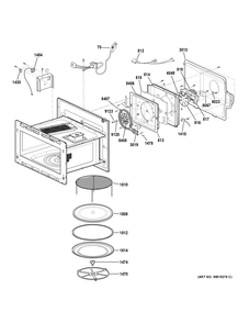 INTERIOR PARTS Diagram and Parts List for PSB9120SF4SS  General Electric Wall Oven