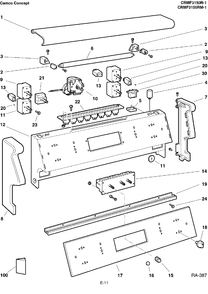 Part Location Diagram of WB23M99 GE SWITCH INF.2600W