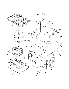 Upper oven Diagram and Parts List for PCB980SJ5SS  General Electric Range