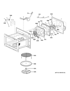 Interior Parts Diagram and Parts List for PWB7027SL1SS  General Electric Microwave