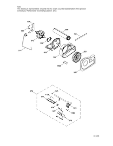 BLOWER & DRIVE ASM Diagram and Parts List for GTD45GAMJ2WS  General Electric Dryer