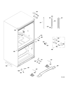 MISCELLANEOUS PARTS Diagram and Parts List for GDRS0KBXDRSS  General Electric Refrigerator