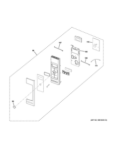 Control Parts Diagram and Parts List for PVM9215DK2BB  General Electric Microwave