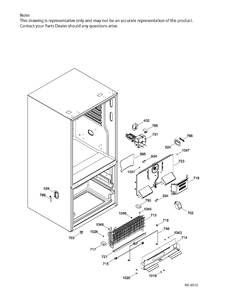 FUNCTIONAL PARTS FZ Diagram and Parts List for PNE21KGKAKWW  General Electric Refrigerator