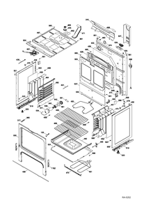 BODY PARTS Diagram and Parts List for JCB630SF1SS  General Electric Range