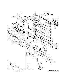 Escutcheon & door assembly Diagram and Parts List for GDF530PGM3BB  General Electric Dishwasher