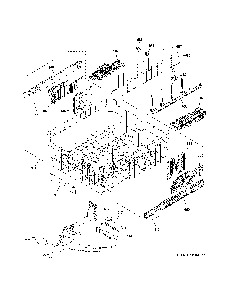Upper Rack Assembly Diagram and Parts List for CDT805P2N5S1  General Electric Dishwasher