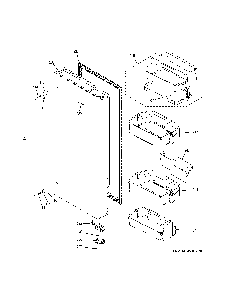 Fresh food door - rh Diagram and Parts List for ZWE23ESHQSS  General Electric Refrigerator