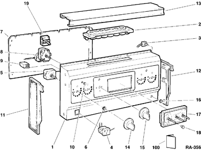 Part Location Diagram of WB23M83 GE NO LONGER AVAILABLE