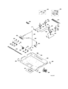 Part Location Diagram of WB27M1119 GE CONTROL OVN (ERC3HP)